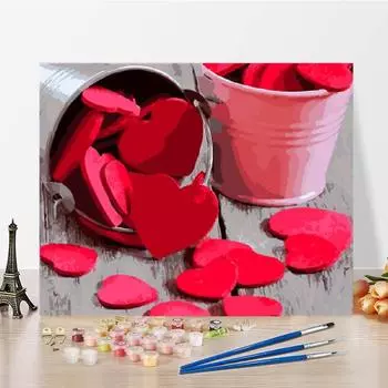 Искусство DIY Живопись по номерам Холст Цифровая живопись маслом Цифры Живопись маслом Украшение дома 40x50cm no frame