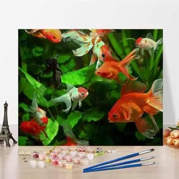 Искусство DIY Живопись по номерам Холст Цифры Масляная живопись Цифровая масляная живопись Украшение дома 40x50cm no frame