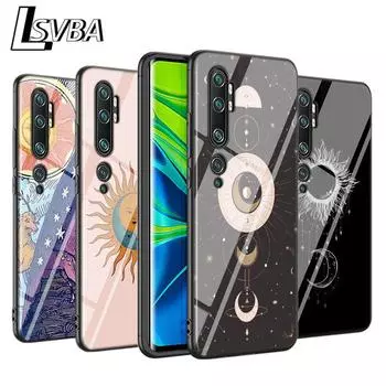 Искусство хиппи солнце и луна для Xiaomi Mi POCO X3 M2 NFC Pro Note 10 Lite 10 9 SE 8 A3 A2 A1(5G)Чехол для телефона Ultra Lite Pro Xiami A1(5X)