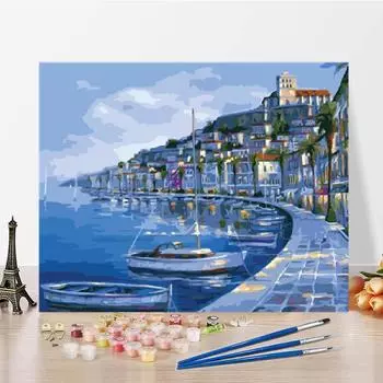 Искусство Холст Цифровая Картина Маслом Домашнее Украшение DIY Картина По Номерам Цифровая Картина Маслом 40x50cm no frame