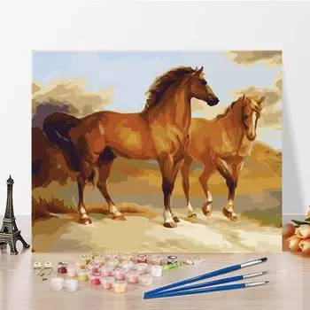 Искусство Холст DIY Картина по номерам Домашнее украшение Цифровая картина маслом Номера Картина маслом 40x50cm no frame