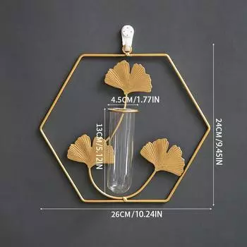 Искусство Ins стены сухие цветы украшения настенные вазы железо художественный фон ремесла