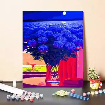 Искусство на холсте Украшение дома Цифровая живопись маслом Сделай сам Живопись по номерам Живопись маслом по номерам 40x50cm no frame