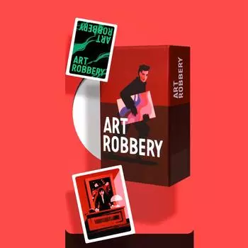 Искусство ограбления 2-5 игроков Английская версия настольной игры Вор и вор Взрослая карточная игра для вечеринок One Size красный