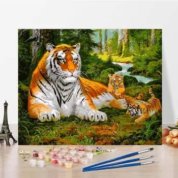 Искусство украшения дома цифры картина маслом DIY картина по номерам цифровая картина маслом холст 40x50cm no frame