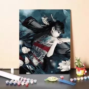 Искусство украшения дома цифры картина маслом холст DIY картина по номерам цифровая картина маслом 40x50cm no frame