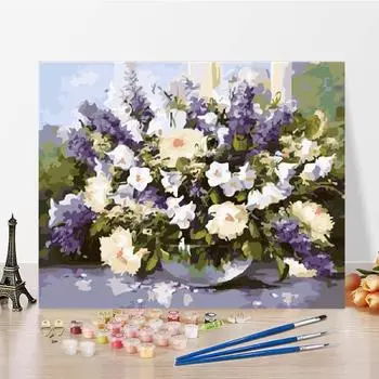 Искусство украшения дома цифры картина маслом холст цифровая картина маслом DIY картина по номерам 40x50cm no frame