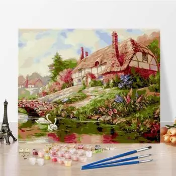 Искусство украшения дома DIY картина по номерам цифровая картина маслом цифры картина маслом холст 40x50cm no frame