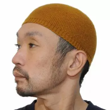 Islamic Watch Islamic Hat Wool Knit Hat Made in Japan [touge] Autumn/Winter (L Size, Gold) золотой
