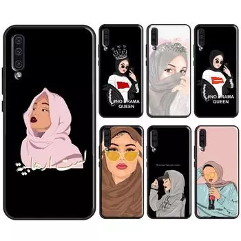 Исламский мусульманский хиджаб девушки чехол для Samsung A22 A12 A32 A42 A52 A72 A51 A71 A50 A70 A20e A21S A20S A52S Fundas Samsung A50