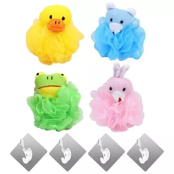 Island Chief Body Sponge Foaming Net Wash Ball Набор из 4 предметов для купания животных