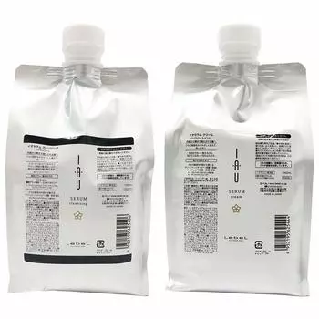 ism Lebel Ioserum Cleansing Shampoo 1000ml Cream Hair Treatment 1000ml Refill 1 set each Total 2 pieces IAU SERUM Hair Care +