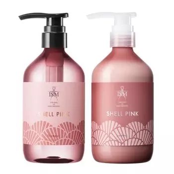 ISM Shampoo Treatment Set Shell Pink 490 мл каждый & розовый
