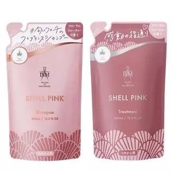 ISM Shampoo Treatment Set Shell Pink Refill 400 мл &