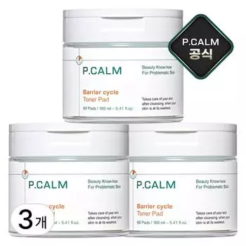 ISNTREE Barrier Cycle Toner Pads 160ml, 60 pieces, 3 pieces