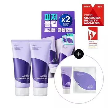 ISNTREE Очищающая пенка Onion New Fair 150 мл Double Special (+30мл+2 прокладки)