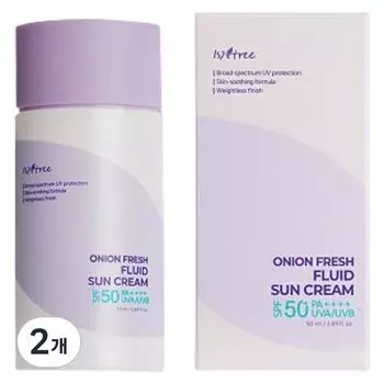 IsnTree Onion Fresh Fluid Sun Cream SPF50+ PA++++, 50 мл, 2 шт.