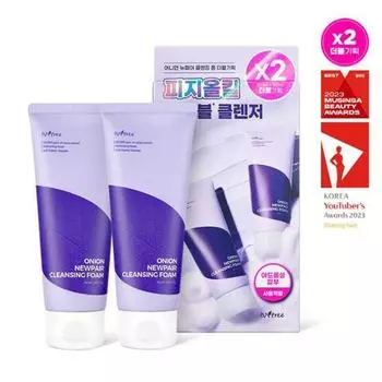Isntree Onion Newpair Очищающая пенка, 150 мл, двойной набор