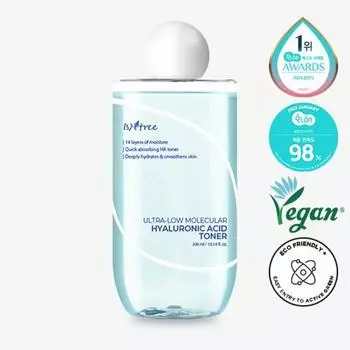 Isntree Тоник со сверхнизкомолекулярной гиалуроновой кислотой 300 мл