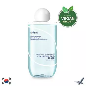 ISNTREE УЛЬТРА-НИЗКИЙ ТОНЕР С ГИАЛУРОНОВОЙ КИСЛОТОЙ 300 МЛ