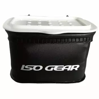 Iso Gear Fishing Bait Box ISO GEAR Bait Bucket S Black KP-186 KP-186