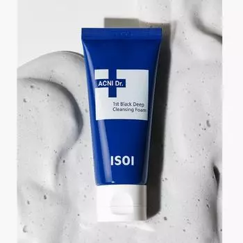 ISOI Acni Dr.1st Черная пенка для глубокого очищения 75мл