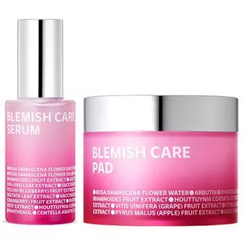 ISOI Blemish Care Up Blemish Rose Serum 35ml + Blemish Pad 60p Set, 1 set