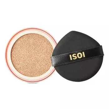 Isoi Skincare Cushion Foundation SPF38 PA++ Refill + Puff, No. 21, 1 set