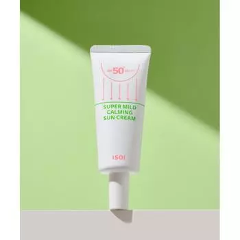 Isoi Super Mild Успокаивающий солнцезащитный крем Spf50+ Pa+++ 55 мл NONE