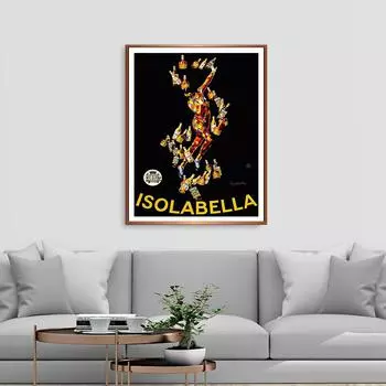 Isolabella винтажный постер, настенный художественный принт, еда, напитки, холст, картина, ликер, рекламные фотографии, идея подарка для декора гостиной 21x30cm No Framed белый