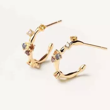 Испанские золотые серьги Pdppaola, серьги с драгоценными камнями и бриллиантами, модные трендовые серьги для подруги, лучшего друга золотой