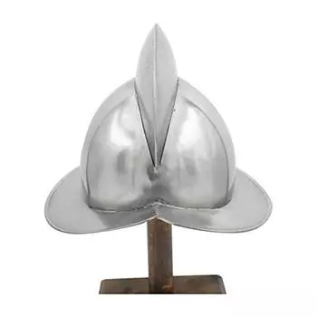 Испанский гребешок, средневековый шлем Marion Boat, копия средневекового металлического шлема с кожаной подкладкой, сталь 20 калибра, пригодные для носки для взрослых, средневековые костюмы