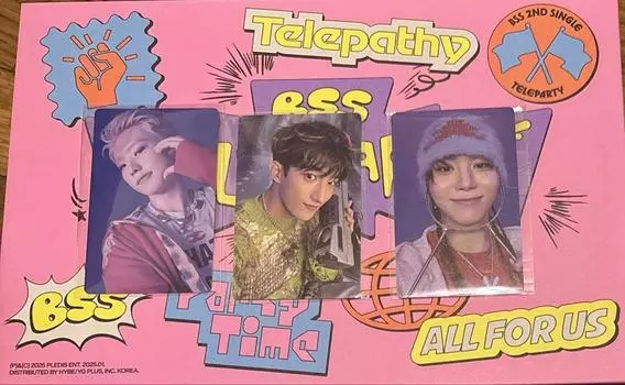 [ИСПОЛЬЗОВАН] BSS Teleparty weverse бонусная коллекционная карточка фан-вечеринка