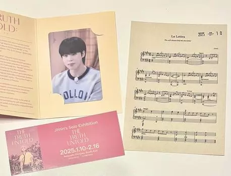 Использованный билет на выставку BTS JIMIN The Truth Untold Photo Преимущества входного билета