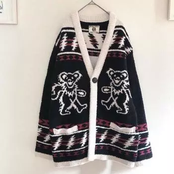Использованный кардиган Grateful Dead ANTIBAL Knit Размер M Редкий