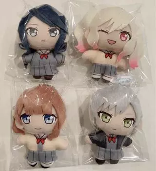 Использованный набор из 4 плюшевых талисманов Project Sekai Puchinui SEGA