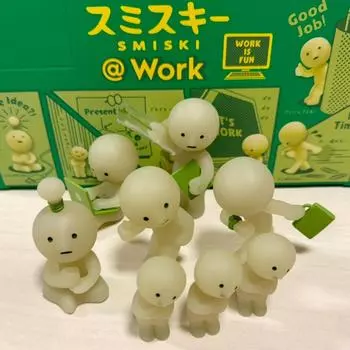 Использованный набор мини-фигурок SMISKI Work Series 6 типов без коробки