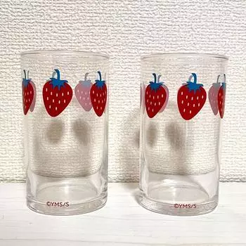 Использованный NANA Yazawa Ai Exhibition Strawberry Pair Glass 2 Types Set Limited