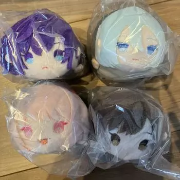 Использованный плюшевый талисман Project Sekai Mochi Mochi, код Night на 25:00 Набор из 4 шт.