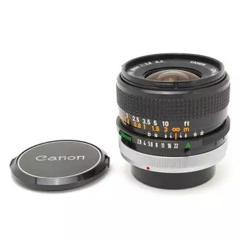 Использованный почти новый Canon FD 28mm f/2.8 SC. SC, передняя крышка, задняя крышка из Японии