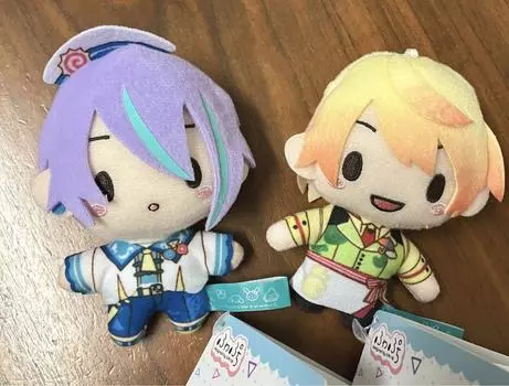 Использованный Project Sekai Sanrio Fuwapuchi Mascot Plush Rui Tsukasa Набор из 2 штук