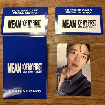 Использованный SHINee MINHO MEAN : OF MY FIRST Официальный набор фотографий Fortune 2024 Концертный лимит СЕУЛ