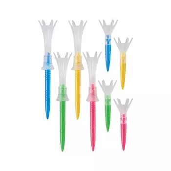 используется Рикуей Хосино DAIYA GOLF Tomahawk Tees Длинные Короткие 8 штук Регулируемая высота Увеличенное расстояние Прочная Нелегко сломать Легко найти чистый
