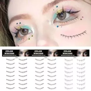 Используйте для лица, ресниц, нижних ресниц, тату-наклейку, временные татуировки для нижних ресниц, женские татуировки JM-11