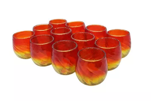 используйте Instagrammable Churaumi Foam Glasses Red Yellow 12 шт. [Коммерческий набор] (большой) &