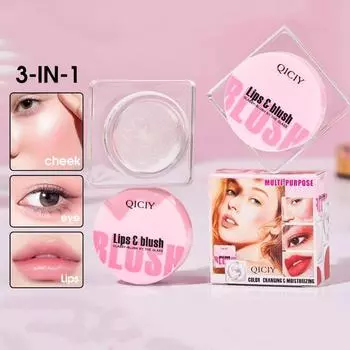 Используйте кремовые румяна для придания лицу яркости, их также можно использовать для губ, теней для век и т. д. 01# TRANSPARENT