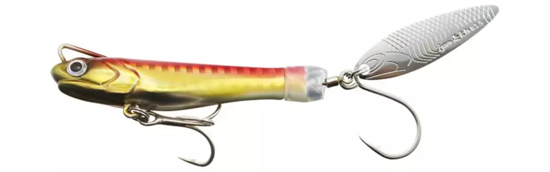 Issei Umitaro Sakanasakana Spin 40g Red Kinglow #026