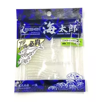 Issei Umitaro Worm Silky Shad 2 дюйма Прозрачная радужная приманка #001
