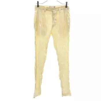 ISSEY MIYAKE 90s Made in Japan Old Wrinkles processing Long pants M cream Women Used