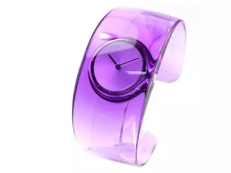 ISSEY MIYAKE NY0W004 Кварцевые часы с фиолетовым браслетом «O», дизайн Токуджина Йошиока